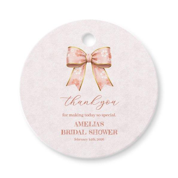 Pink Sakura Ribbon – Japanese-Inspired Favor Tags