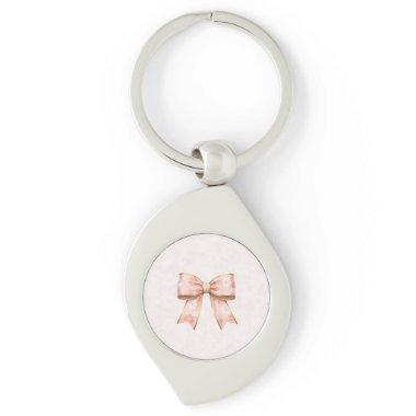 Pink Sakura Ribbon – Japanese-Inspired Keychain