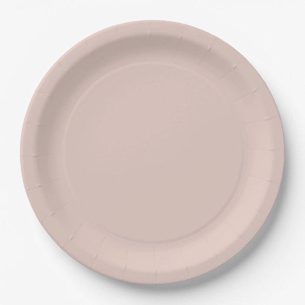 Pink Salt Wedding Plain Custom  Cute Paper Plates