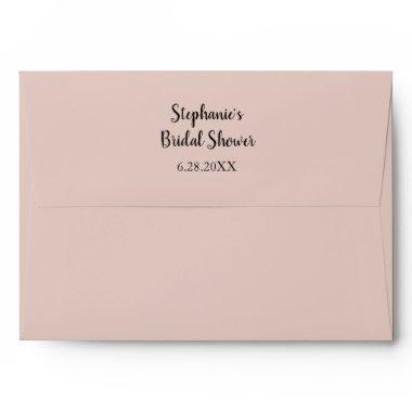 Pink Salt Wedding Simple Custom Cute  Envelope