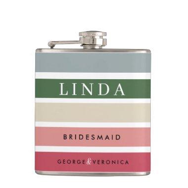 Pink Shades Personalized Bridesmaid Hip Flask