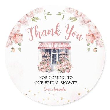 Pink She's Off The Market  Thank You Classic Round Sticker