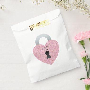 Pink Shimmer Shower Celebrate Bridal Party Favor Bag