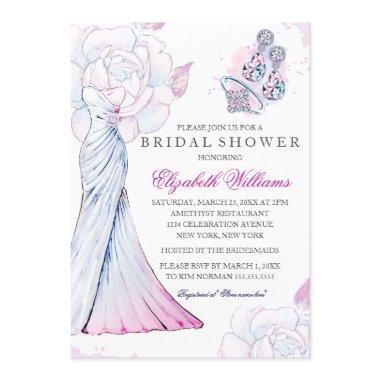 Pink Sparkle Crystal Wedding Gown
