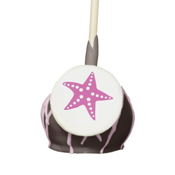 Pink Starfish Cake Pops for Beach Party, Fuchsia