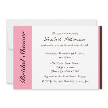 Pink Stripe Chocolate Brown