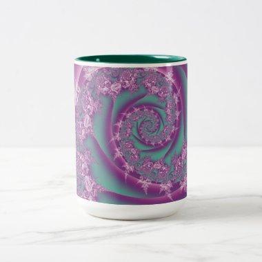 Pink Swirls Design Mug