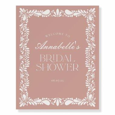 Pink Talavera Tile Fiesta  Welcome Foam Board