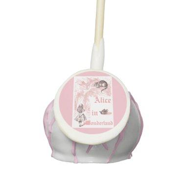 Pink Theme Vintage Alice in Wonderland Tea Party Cake Pops