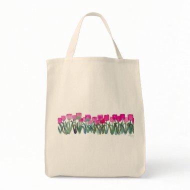 Pink Tulip Grove Tote