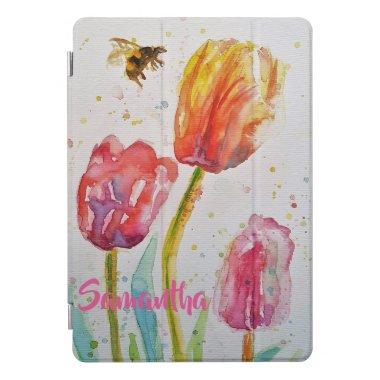 Pink Tulip Tulips Floral Flowers iPad Pro Cover