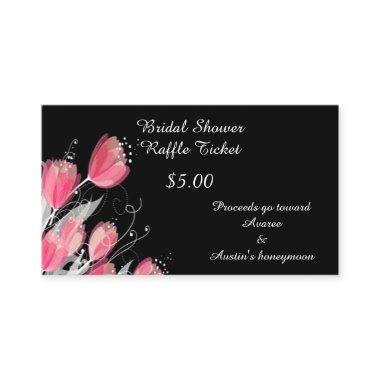 Pink Tulips On Black Enclosure
