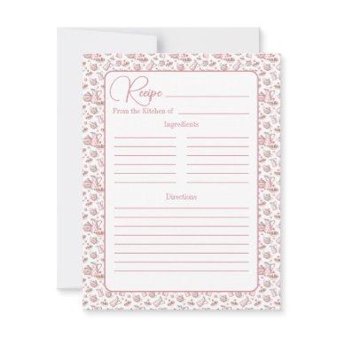 Pink Watercolor Bakery Desserts Recipe