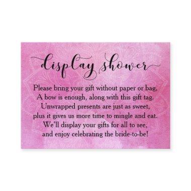 Pink Watercolor Mandala Display