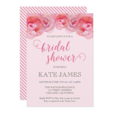 Pink Watercolor Roses