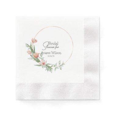 Pink Watercolor Tulips  Napkins