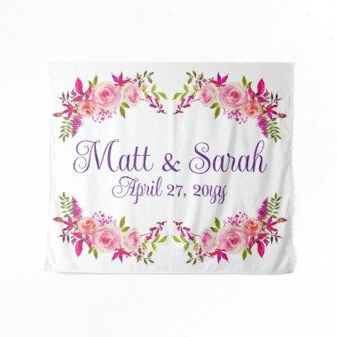 Pink Wedding Backdrop Reception Photo Booth Prop