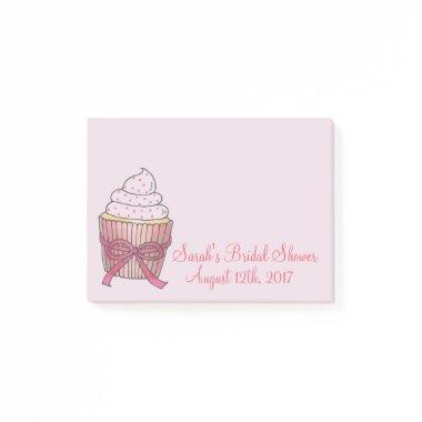 Pink Wedding Bridal Shower Cupcake Cake Post Its Post-it Notes