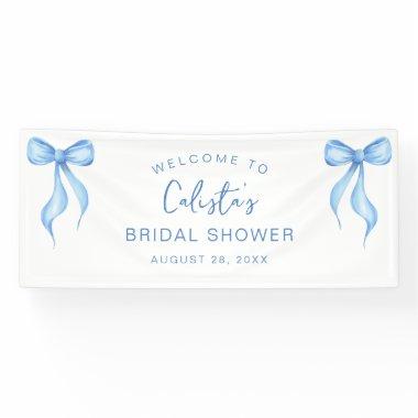 Pink White Bow Personalized Welcome  Banner