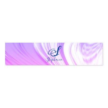 Pink White Wave Abstract Girly Monograms Colorful Napkin Bands