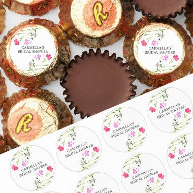 Pink Wildflower Dainty Personalized Reese's Peanut Butter Cups
