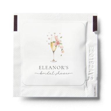 Pink Wildflower Pearls & Prosecco  Hand Sanitizer Packet