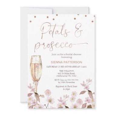 Pink Wildflowers Petals and Prosecco