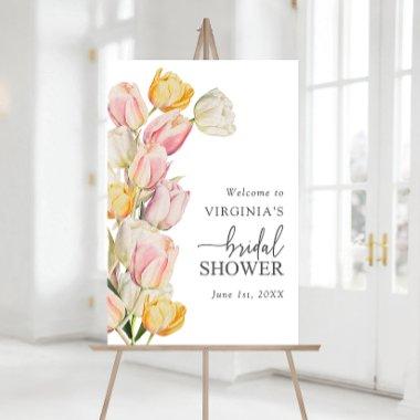 Pink Yellow Tulips  Foam Board