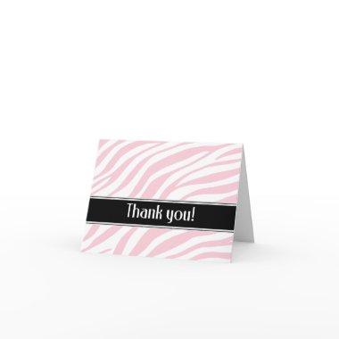 Pink Zebra Print Thank You