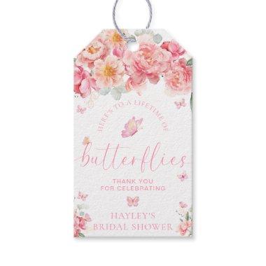 Piper Peony Butterfly Bridal Shower Favor Gift Tags
