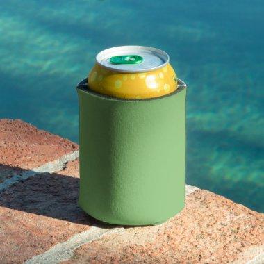 Pistachio Nut Green Solid Color Can Cooler