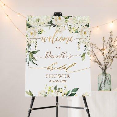 PixDezines Alabaster Roses Welcome Bridal Shower Foam Board