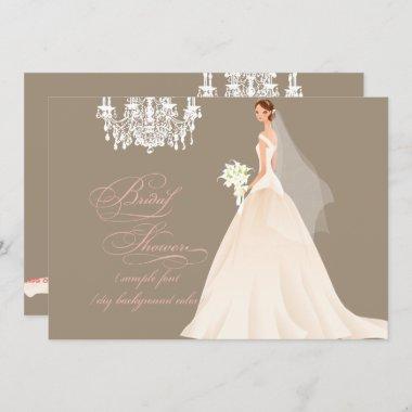 PixDezines bridal shower/DIY occasion+color Invitations