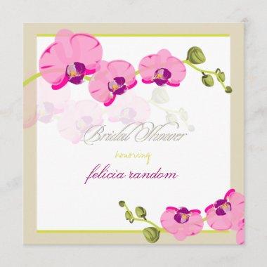 PixDezines diy background/pink orchid Invitations