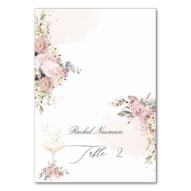 PixDezines Dusty Rose Tent Escort Card