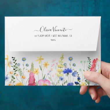PixDezines H2 Delicate Wild Flowers  Envelope
