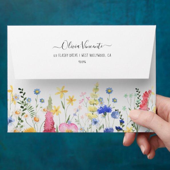 PixDezines H2 Delicate Wild Flowers  Envelope