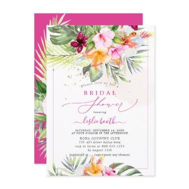 PixDezines H2 Tropical Paradise Bridal Shower Invitations