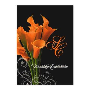 PixDezines orange calla lily/DIY background color Invitations