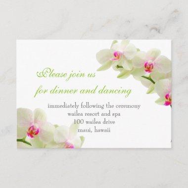 PixDezines pink maui orchids/reception Invitations