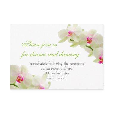 PixDezines pink maui orchids/reception Invitations