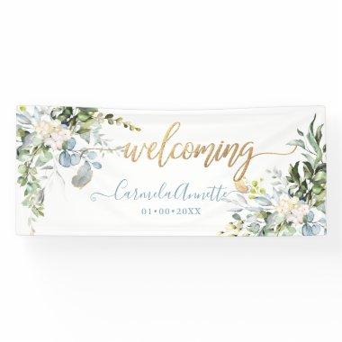 PixDezines Rustic Blue Gum Eucalyptus Banner