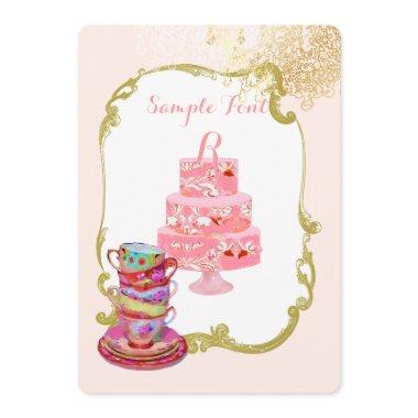 PixDezines tea party/bridal/watercolor