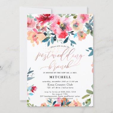 PixDezines Watercolor, Garden Roses WeddingBrunch Invitations