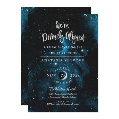 PixDezines We're Divinely Aligned Bridal Shower Invitations