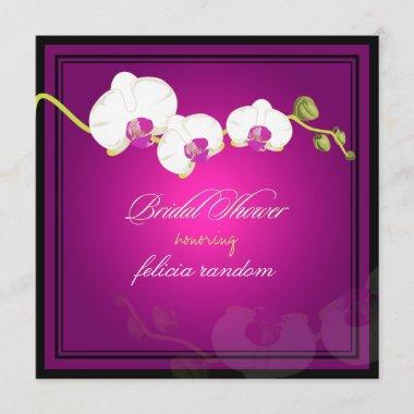 PixDezines white orchid/diy event Invitations