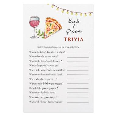 Pizza and Wine  Trivia games