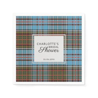 Plaid Clan Anderson Bridal Shower Tartan Paper Napkins