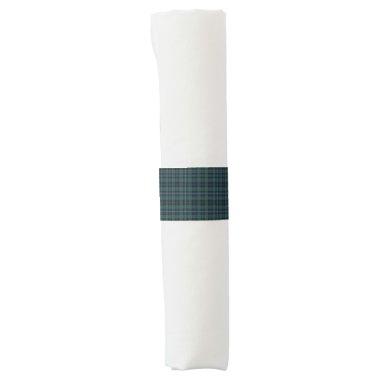 Plaid Tartan Rustic Check Anniversary Dinner Napkin Bands