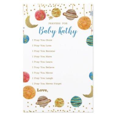 Planets Outer Space Baby Shower Prayers for Baby